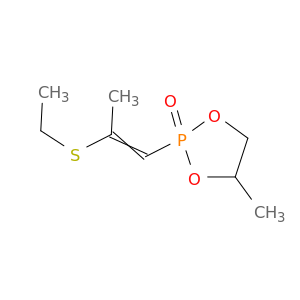 1,3,2-Dioxaphospholane, 2-[2-(ethylthio)-1-propenyl]-4-methyl-, 2-oxide