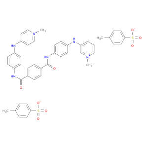1-methyl-3-[(4-{[4-({4-[(1-methylpyridinium-4-yl)amino]phenyl}carbamoyl)benzoyl]amino}phenyl)amino]pyridinium bis(4-methylbenzenesulfonate)