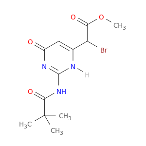 methyl bromo{2-[(2,2-dimethylpropanoyl)amino]-6-oxo-3,6-dihydropyrimidin-4-yl}acetate