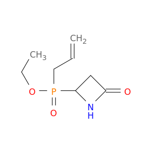 Phosphinic acid, (4-oxo-2-azetidinyl)-2-propenyl-, ethyl ester