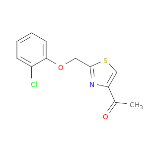 1-{2-[(2-CHLOROPHENOXY)METHYL]-1,3-THIAZOL-4-YL}ETHAN-1-ONE