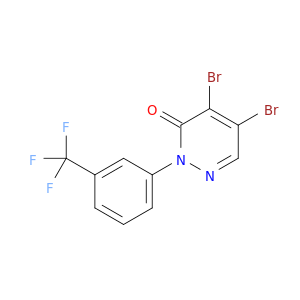 3(2H)-Pyridazinone, 4,5-dibromo-2-[3-(trifluoromethyl)phenyl]-
