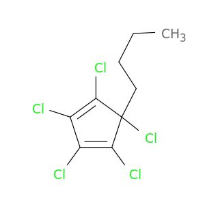 1,3-Cyclopentadiene, butylpentachloro-