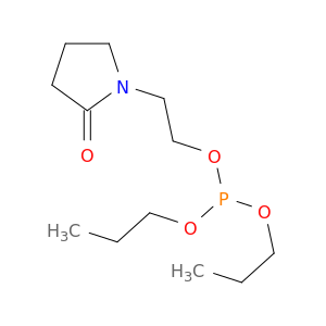 Phosphorous acid, 2-(2-oxo-1-pyrrolidinyl)ethyl dipropyl ester