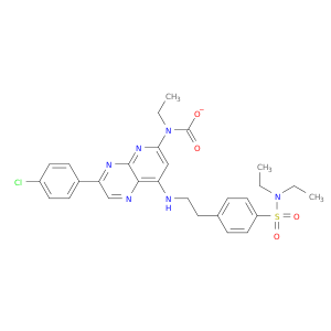 ethyl[3-(4-chlorophenyl)-8-({2-[4-(diethylsulfamoyl)phenyl]ethyl}amino)pyrido[2,3-b]pyrazin-6-yl]carbamate