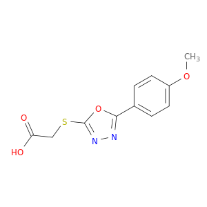 2-((5-(4-Methoxyphenyl)-1,3,4-oxadiazol-2-yl)thio)acetic acid