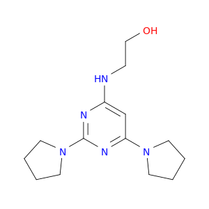 ETHANOL, 2-[(2,6-DI-1-PYRROLIDINYL-4-PYRIMIDINYL)AMINO]-