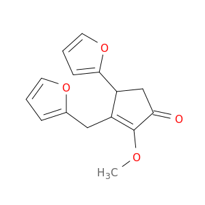 2-Cyclopenten-1-one, 4-(2-furanyl)-3-(2-furanylmethyl)-2-methoxy-