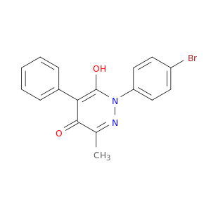 4(1H)-Pyridazinone, 1-(4-bromophenyl)-6-hydroxy-3-methyl-5-phenyl-