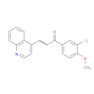 2-Propen-1-one, 1-(3-chloro-4-methoxyphenyl)-3-(4-quinolinyl)-