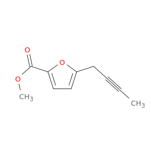 2-Furancarboxylic acid, 5-(2-butynyl)-, methyl ester