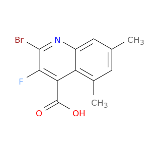 4-Quinolinecarboxylic acid, 2-bromo-3-fluoro-5,7-dimethyl-