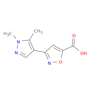 3-(1,5-二甲基-1H-吡唑-4-基)-1,2-噁唑-5-羧酸