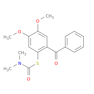 S-(2-Benzoyl-4,5-dimethoxyphenyl) dimethylcarbamothioate