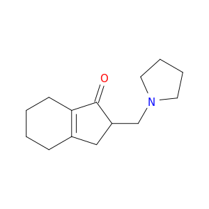 1H-Inden-1-one, 2,3,4,5,6,7-hexahydro-2-(1-pyrrolidinylmethyl)-