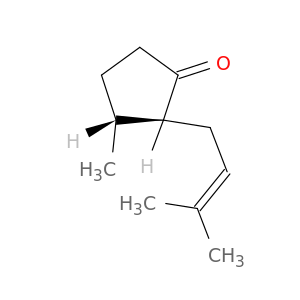 Cyclopentanone, 3-methyl-2-(3-methyl-2-butenyl)-, trans-