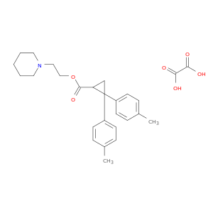 2-(piperidin-1-yl)ethyl 2,2-bis(4-methylphenyl)cyclopropanecarboxylate ethanedioate(1:1)