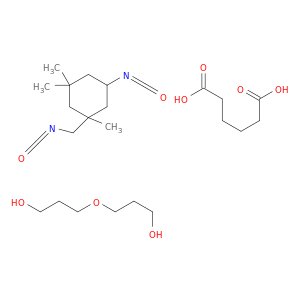 hexanedioic acid; 3-(3-hydroxypropoxy)propan-1-ol; 5-isocyanato-1-(isocyanatomethyl)-1,3,3-trimethyl-cyclohexane