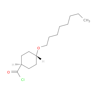 Cyclohexanecarbonyl chloride, 4-(octyloxy)-, trans-