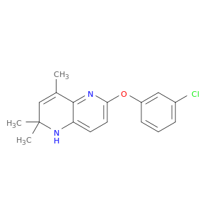 1,5-Naphthyridine, 6-(3-chlorophenoxy)-1,2-dihydro-2,2,4-trimethyl-