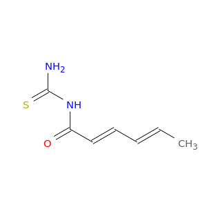 2,4-Hexadienamide, N-(aminothioxomethyl)-, (E,E)-