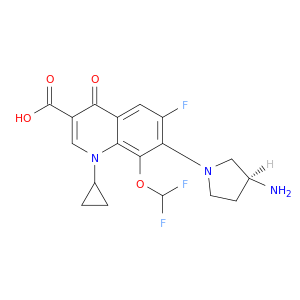 3-Quinolinecarboxylicacid,7-(3-amino-1-pyrrolidinyl)-1-cyclopropyl-8-(difluoromethoxy)-6-fluoro-1,4-dihydro-4-oxo-,(S)- (9CI)