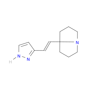 1H-Pyrrolizine, hexahydro-7a-[(1Z)-2-(1H-pyrazol-3-yl)ethenyl]-