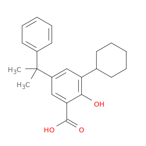 Benzoic acid, 3-cyclohexyl-2-hydroxy-5-(1-methyl-1-phenylethyl)-