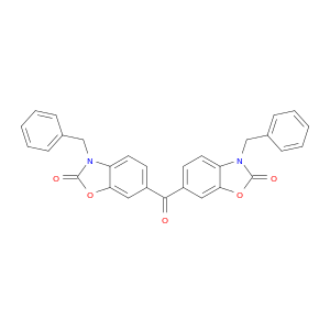 2(3H)-Benzoxazolone, 6,6'-carbonylbis[3-(phenylmethyl)-