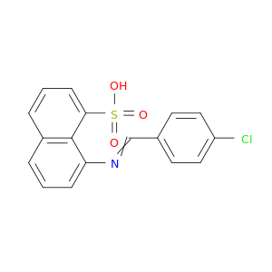 1-Naphthalenesulfonic acid, 8-[[(4-chlorophenyl)methylene]amino]-