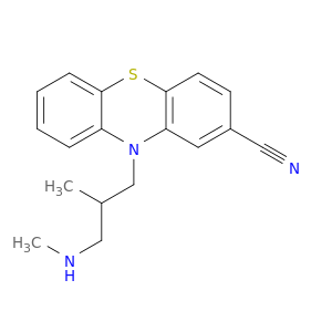 10H-Phenothiazine-2-carbonitrile, 10-[2-methyl-3-(methylamino)propyl]-