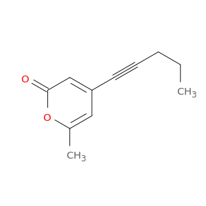 2H-Pyran-2-one, 6-methyl-4-(1-pentynyl)-