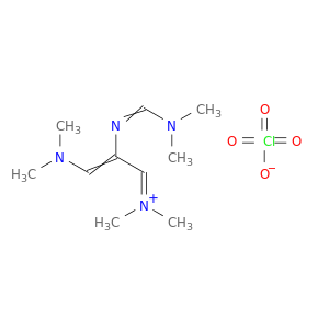 [3-(Dimethylamino)-2-{[(dimethylamino)methylidene]amino}prop-2-en-1-ylidene]Dimethylazanium Perchlorate