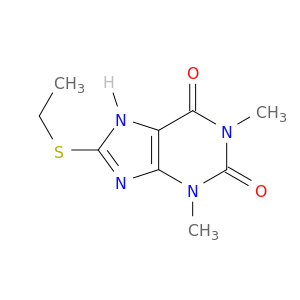8-(ethylsulfanyl)-1,3-dimethyl-3,7-dihydro-1h-purine-2,6-dione