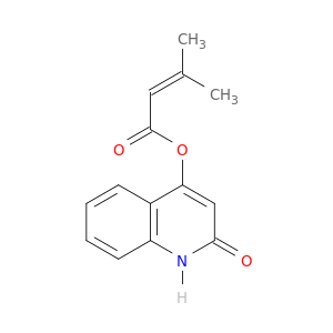 2-Butenoic acid, 3-methyl-, 1,2-dihydro-2-oxo-4-quinolinyl ester