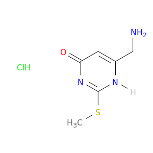 6-(Aminomethyl)-2-(methylsulfanyl)-1,4-dihydropyrimidin-4-one hydrochloride