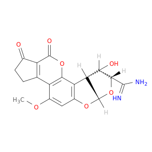 (6ar,8s,9r,9ar)-9-hydroxy-4-methoxy-1,11-dioxo-1,2,3,6a,8,9,9a,11-octahydrocyclopenta[c]furo[3',2':4,5]furo[2,3-h]chromene-8-carboximidamide