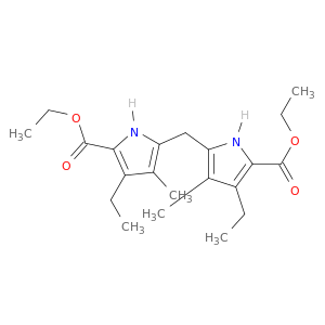 1H-Pyrrole-2-carboxylicacid, 5,5'-methylenebis[3-ethyl-4-methyl-, diethyl ester (9CI)