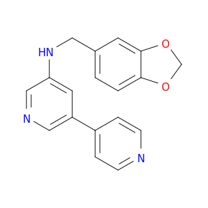 [3,4'-Bipyridin]-5-amine, N-(1,3-benzodioxol-5-ylmethyl)-