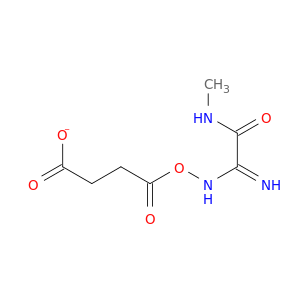 Butanedioic acid, 1-[[1-imino-2-(methylamino)-2-oxoethyl]azanyl] ester