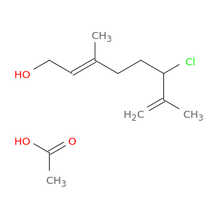2,7-Octadien-1-ol, 6-chloro-3,7-dimethyl-, acetate, (E)-