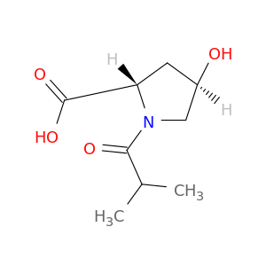 L-Proline, 4-hydroxy-1-(2-methyl-1-oxopropyl)-, (4R)-