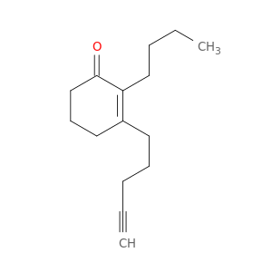 2-Cyclohexen-1-one, 2-butyl-3-(4-pentynyl)-