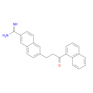 2-Naphthalenecarboximidamide, 6-[3-(1-naphthalenyl)-3-oxopropyl]-