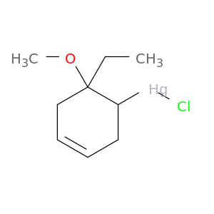 Mercury, chloro(6-ethyl-6-methoxy-3-cyclohexen-1-yl)-