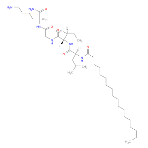 L-Lysinamide, N-(1-oxooctadecyl)-L-leucyl-L-isoleucylglycyl-