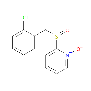 Pyridine, 2-[[(2-chlorophenyl)methyl]sulfinyl]-, 1-oxide