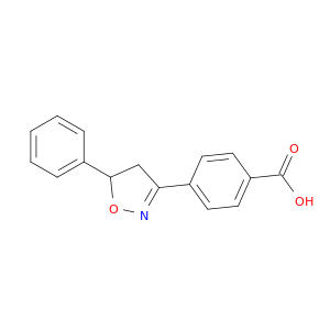 Benzoic acid, 4-(4,5-dihydro-5-phenyl-3-isoxazolyl)-