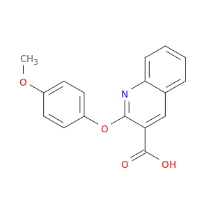 3-Quinolinecarboxylic acid, 2-(4-methoxyphenoxy)-