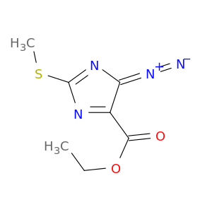 4H-Imidazole-5-carboxylic acid, 4-diazo-2-(methylthio)-, ethyl ester